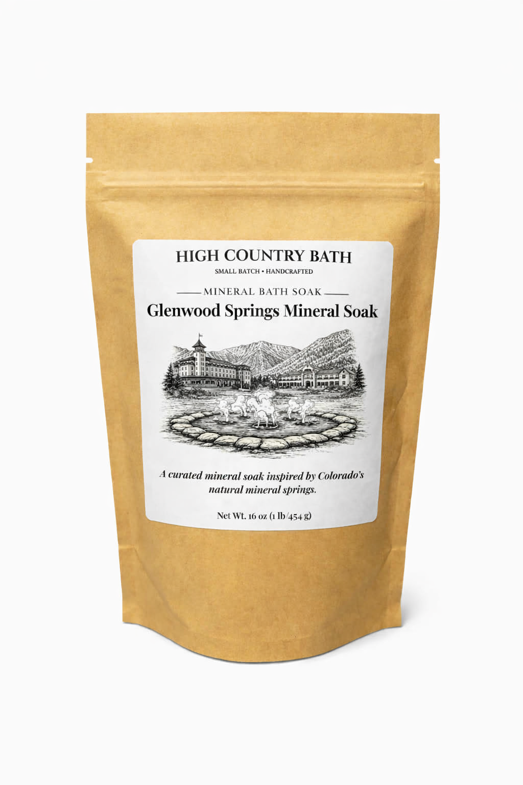 High Country Bath – Glenwood Hot Springs Soak -1lb ($24.00)