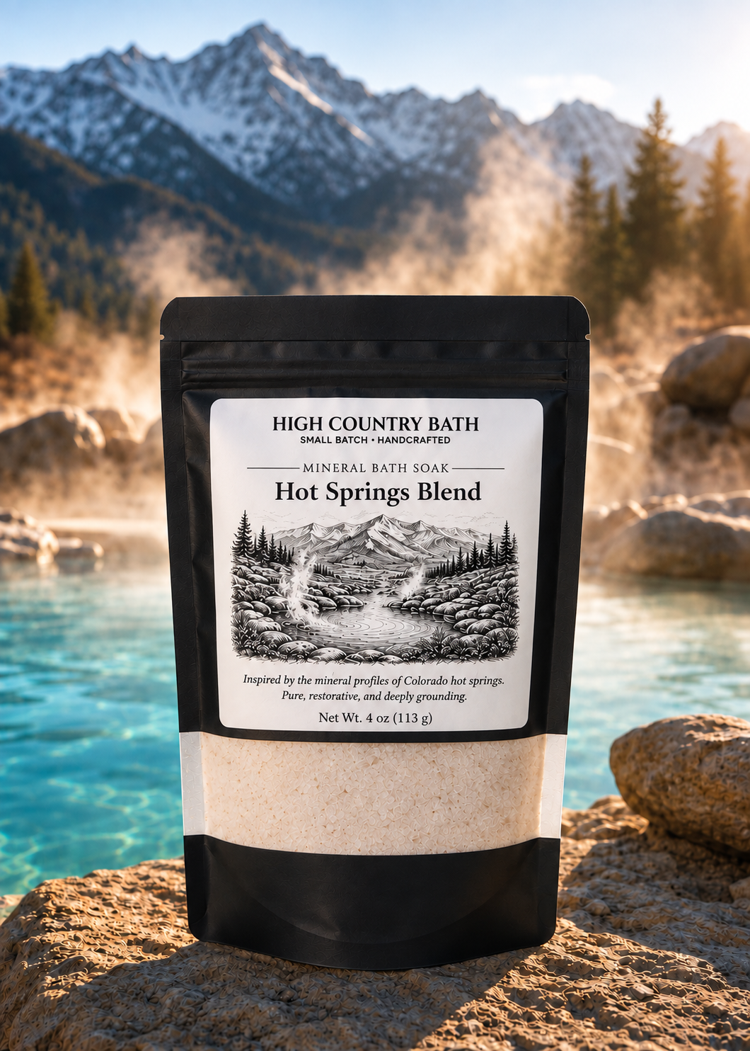 Hot Springs Blend Mineral Bath Soak - 4 oz ($12.00)